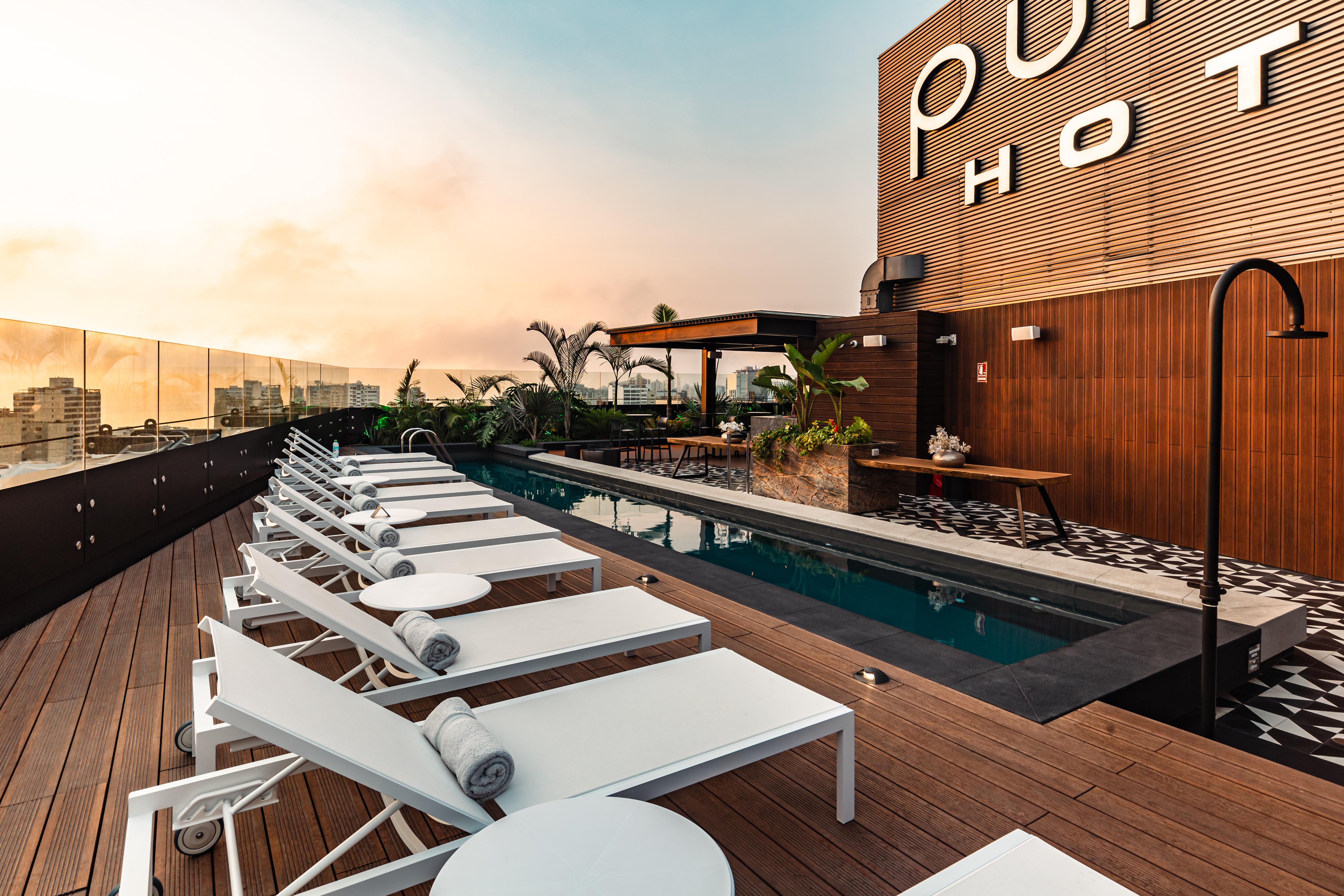 Pullman Lima Miraflores 외부 사진 Hotel's rooftop